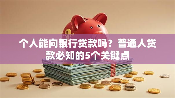 个人能向银行贷款吗?普通人贷款必知的5个关键点 个人能向银行贷款吗?普通人贷款必知的5个关键点