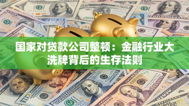 国家对贷款公司整顿:金融行业大洗牌背后的生存法则 国家对贷款公司整顿:金融行业大洗牌背后的生存法则