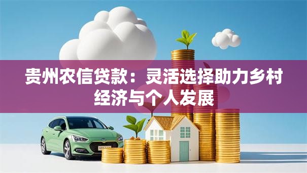 贵州农信贷款：灵活选择助力乡村经济与个人发展