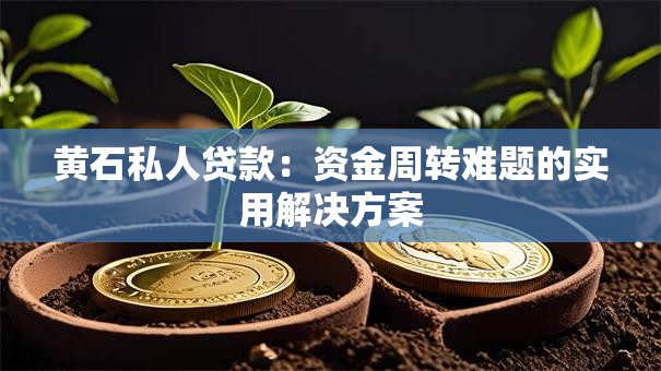 黄石私人贷款：资金周转难题的实用解决方案