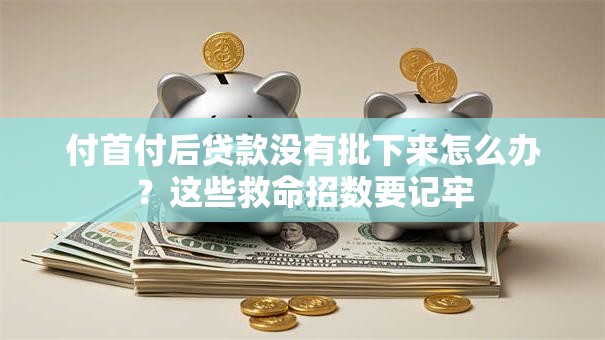 付首付后贷款没有批下来怎么办？这些救命招数要记牢