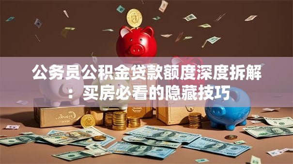 公务员公积金贷款额度深度拆解：买房必看的隐藏技巧