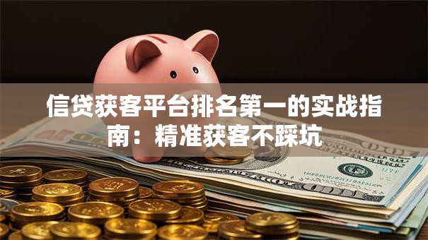 信贷获客平台排名第一的实战指南:精准获客不踩坑 信贷获客平台排名第一的实战指南:精准获客不踩坑