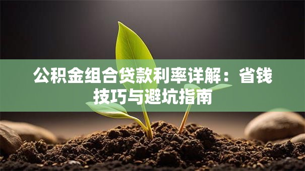 公积金组合贷款利率详解：省钱技巧与避坑指南
