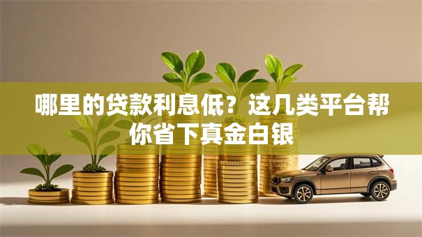哪里的贷款利息低?这几类平台帮你省下真金白银 哪里的贷款利息低?这几类平台帮你省下真金白银
