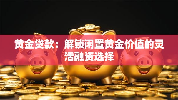 黄金贷款：解锁闲置黄金价值的灵活融资选择
