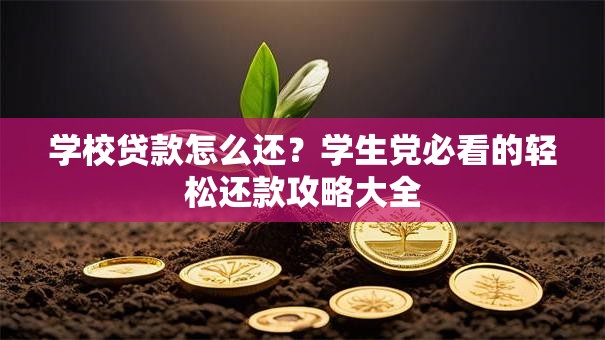 学校贷款怎么还？学生党必看的轻松还款攻略大全