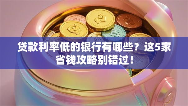 贷款利率低的银行有哪些?这5家省钱攻略别错过! 贷款利率低的银行有哪些?这5家省钱攻略别错过!