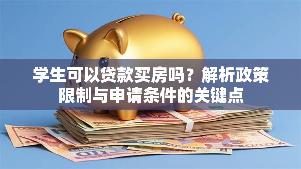 学生可以贷款买房吗？解析政策限制与申请条件的关键点