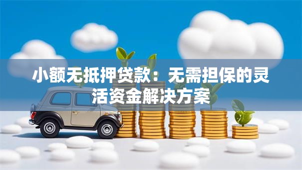 小额无抵押贷款：无需担保的灵活资金解决方案