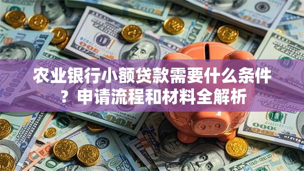 农业银行小额贷款需要什么条件？申请流程和材料全解析