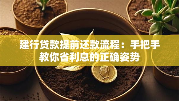 建行贷款提前还款流程：手把手教你省利息的正确姿势