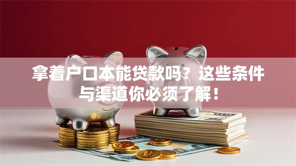 拿着户口本能贷款吗？这些条件与渠道你必须了解！