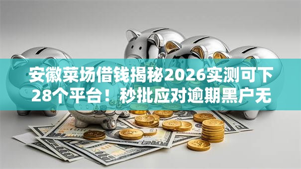 安徽菜场借钱揭秘2026实测可下28个平台！秒批应对逾期黑户无工作低门槛