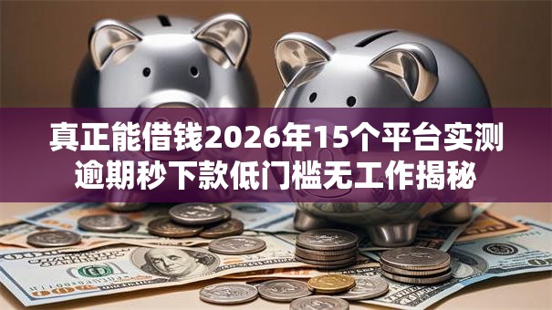 真正能借钱2026年15个平台实测逾期秒下款低门槛无工作揭秘