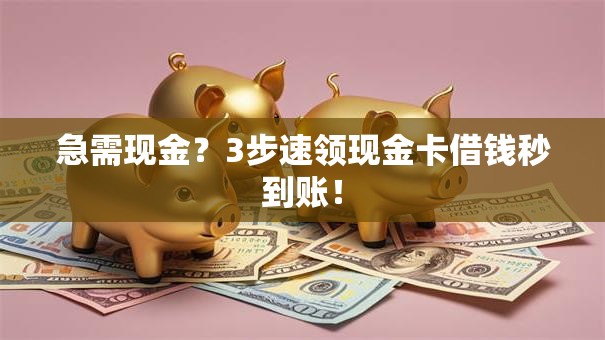 急需现金？3步速领现金卡借钱秒到账！