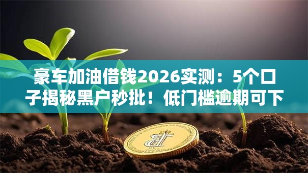豪车加油借钱2026实测:5个口子揭秘黑户秒批!低门槛逾期可下款! 豪车加油借钱2026实测:5个口子揭秘黑户秒批!低门槛逾期可下款!