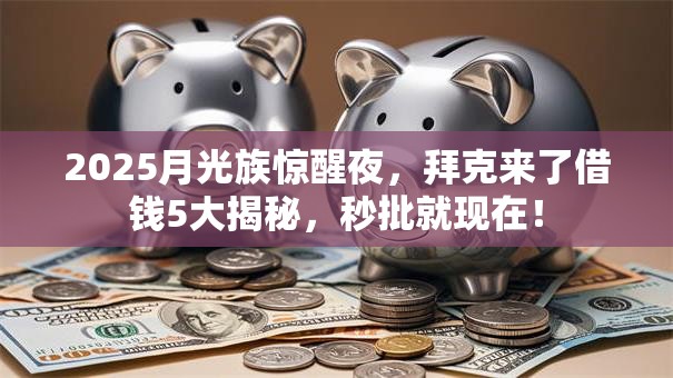 2025月光族惊醒夜，拜克来了借钱5大揭秘，秒批就现在！