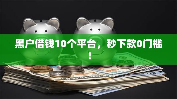 黑户借钱10个平台，秒下款0门槛！