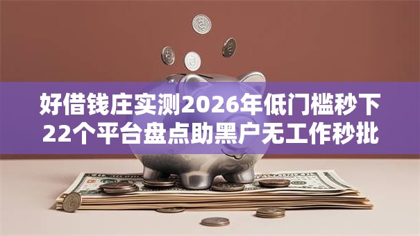 好借钱庄实测2026年低门槛秒下22个平台盘点助黑户无工作秒批下款 好借钱庄实测2026年低门槛秒下22个平台盘点助黑户无工作秒批下款
