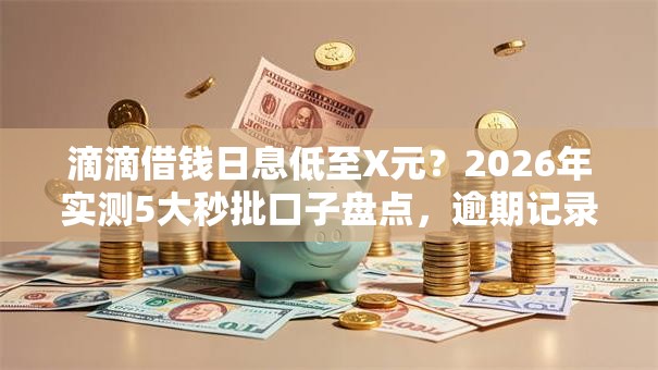 滴滴借钱日息低至X元?2026年实测5大秒批口子盘点,逾期记录照样下款! 滴滴借钱日息低至X元?2026年实测5大秒批口子盘点,逾期记录照样下款!