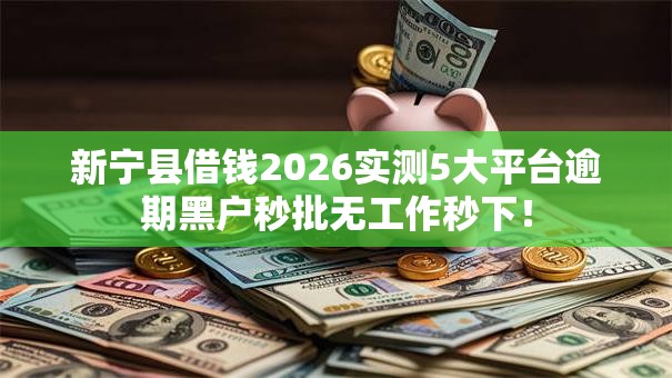 新宁县借钱2026实测5大平台逾期黑户秒批无工作秒下! 新宁县借钱2026实测5大平台逾期黑户秒批无工作秒下!