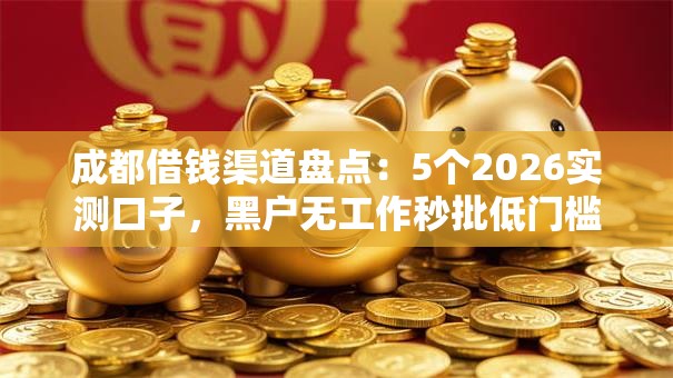 成都借钱渠道盘点：5个2026实测口子，黑户无工作秒批低门槛！