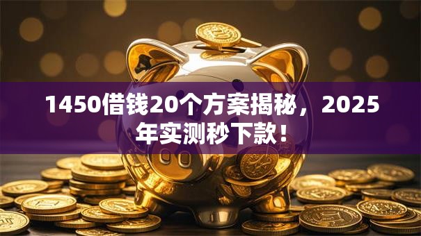 1450借钱20个方案揭秘，2025年实测秒下款！