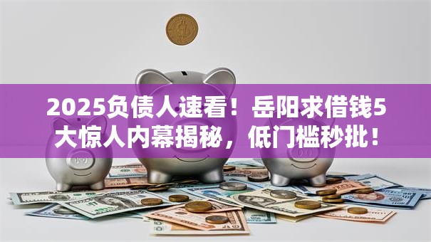 2025负债人速看！岳阳求借钱5大惊人内幕揭秘，低门槛秒批！
