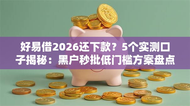 好易借2026还下款？5个实测口子揭秘：黑户秒批低门槛方案盘点
