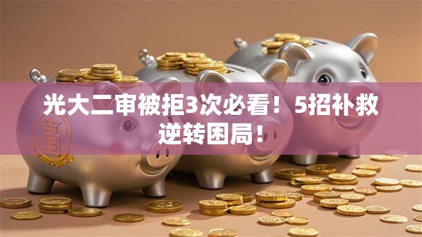 光大二审被拒3次必看！5招补救逆转困局！