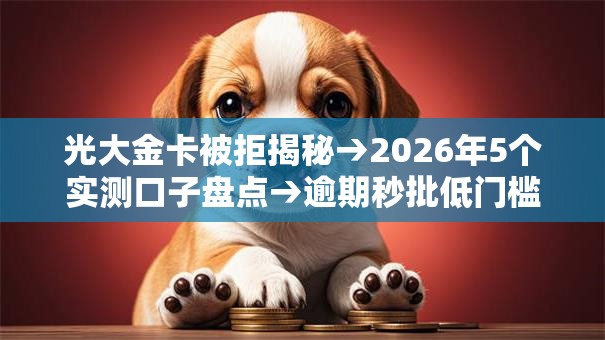 光大金卡被拒揭秘→2026年5个实测口子盘点→逾期秒批低门槛! 光大金卡被拒揭秘→2026年5个实测口子盘点→逾期秒批低门槛!