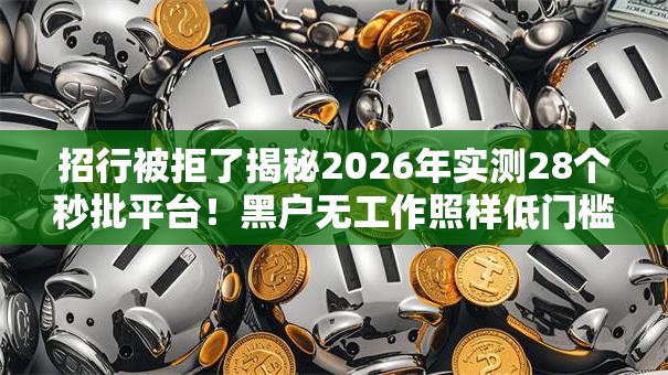 招行被拒了揭秘2026年实测28个秒批平台!黑户无工作照样低门槛秒下! 招行被拒了揭秘2026年实测28个秒批平台!黑户无工作照样低门槛秒下!
