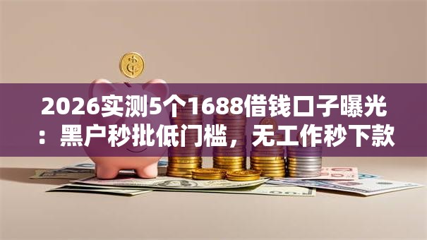 2026实测5个1688借钱口子曝光：黑户秒批低门槛，无工作秒下款！