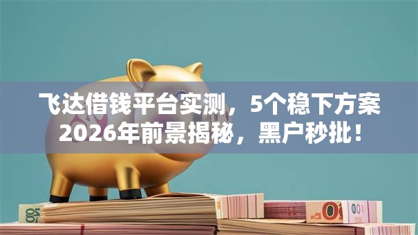 飞达借钱平台实测,5个稳下方案2026年前景揭秘,黑户秒批! 飞达借钱平台实测,5个稳下方案2026年前景揭秘,黑户秒批!