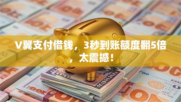 V翼支付借钱,3秒到账额度翻5倍,太震撼! V翼支付借钱,3秒到账额度翻5倍,太震撼!