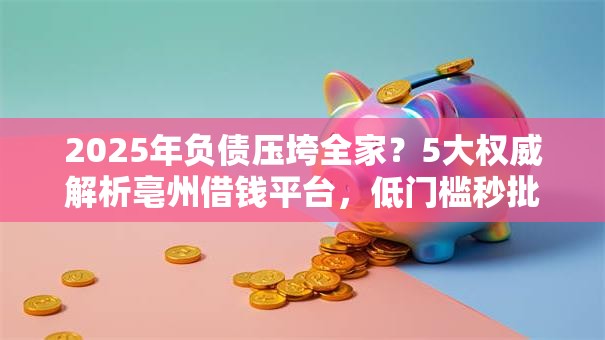 2025年负债压垮全家？5大权威解析亳州借钱平台，低门槛秒批！