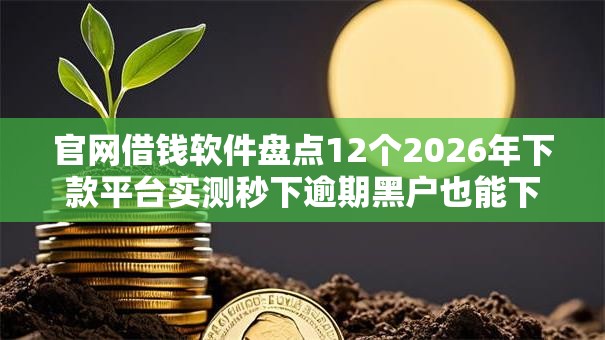 官网借钱软件盘点12个2026年下款平台实测秒下逾期黑户也能下！