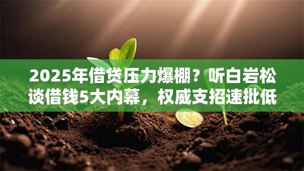 2025年借贷压力爆棚?听白岩松谈借钱5大内幕,权威支招速批低息! 2025年借贷压力爆棚?听白岩松谈借钱5大内幕,权威支招速批低息!