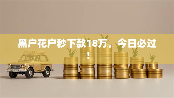 黑户花户秒下款18万,今日必过! 黑户花户秒下款18万,今日必过!