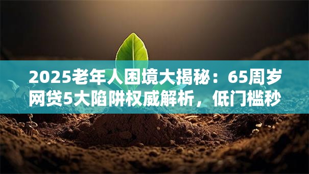 2025老年人困境大揭秘:65周岁网贷5大陷阱权威解析,低门槛秒批! 2025老年人困境大揭秘:65周岁网贷5大陷阱权威解析,低门槛秒批!