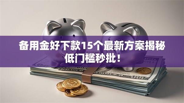 备用金好下款15个最新方案揭秘低门槛秒批! 备用金好下款15个最新方案揭秘低门槛秒批!