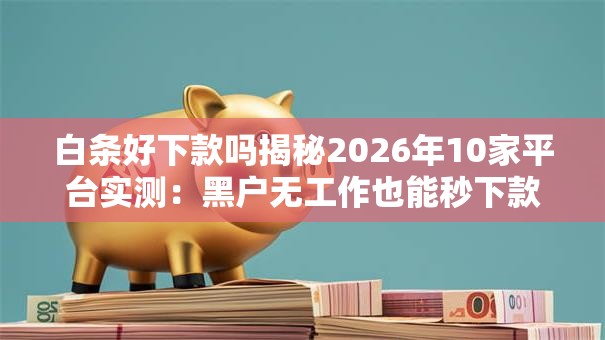 白条好下款吗揭秘2026年10家平台实测:黑户无工作也能秒下款! 白条好下款吗揭秘2026年10家平台实测:黑户无工作也能秒下款!