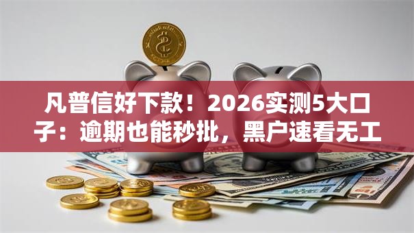 凡普信好下款!2026实测5大口子:逾期也能秒批,黑户速看无工作门槛! 凡普信好下款!2026实测5大口子:逾期也能秒批,黑户速看无工作门槛!