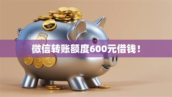 微信转账额度600元借钱! 微信转账额度600元借钱!