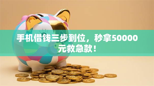 手机借钱三步到位,秒拿50000元救急款! 手机借钱三步到位,秒拿50000元救急款!
