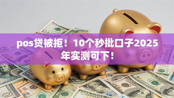 pos贷被拒!10个秒批口子2025年实测可下! pos贷被拒!10个秒批口子2025年实测可下!