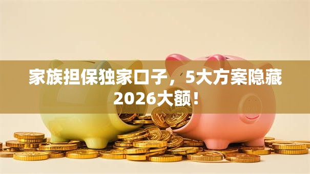 家族担保独家口子,5大方案隐藏2026大额! 家族担保独家口子,5大方案隐藏2026大额!