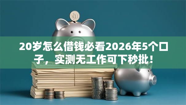 20岁怎么借钱必看2026年5个口子,实测无工作可下秒批! 20岁怎么借钱必看2026年5个口子,实测无工作可下秒批!