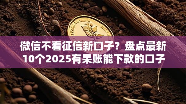 微信不看征信新口子？盘点最新10个2025有呆账能下款的口子